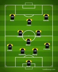 E Dortmund's XI with Gotze as a false No.9